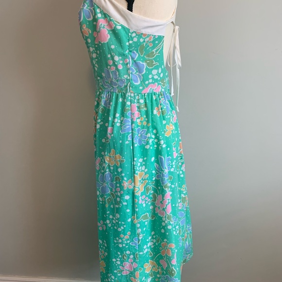 CALIFORNIA POPPY by LANZ  Vintage 1960’s Tie Strap  Floral Dress. - Picture 7 of 10